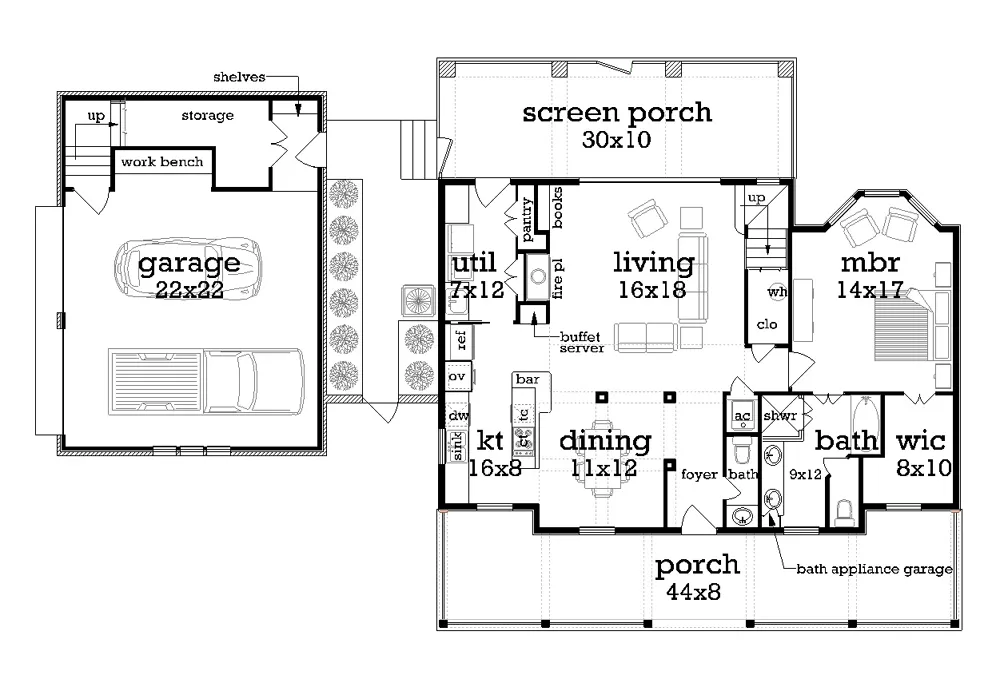 Main Level Floor Plan